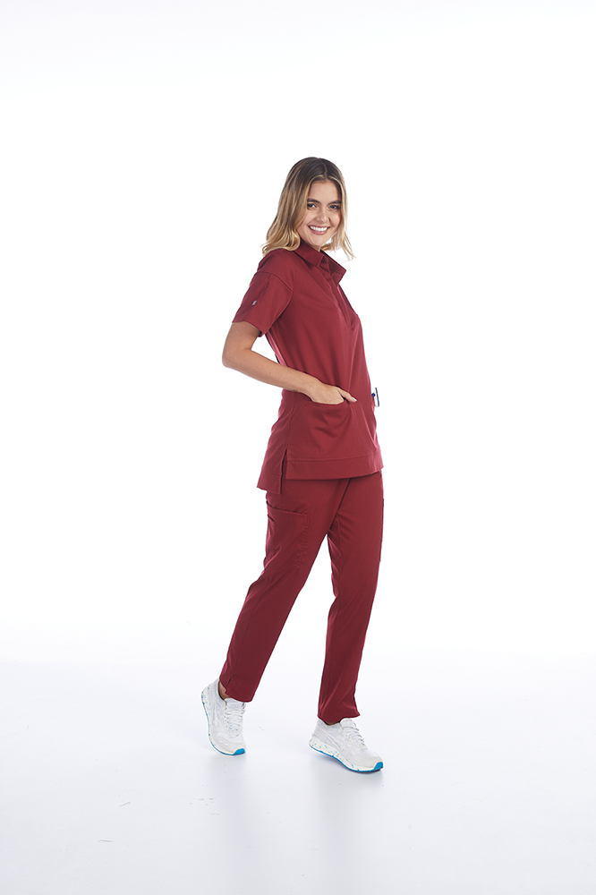 Hoopek Symphonie Scrub Top Wine-2-72